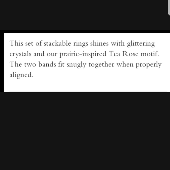 COACH MINI TEA ROSE RING SET - Picture 7 of 9